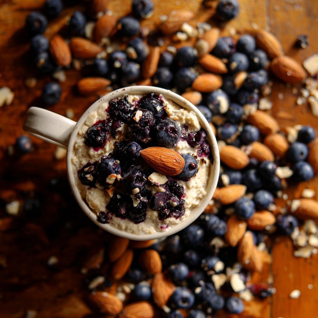 Blueberry Almond Overnight Oats