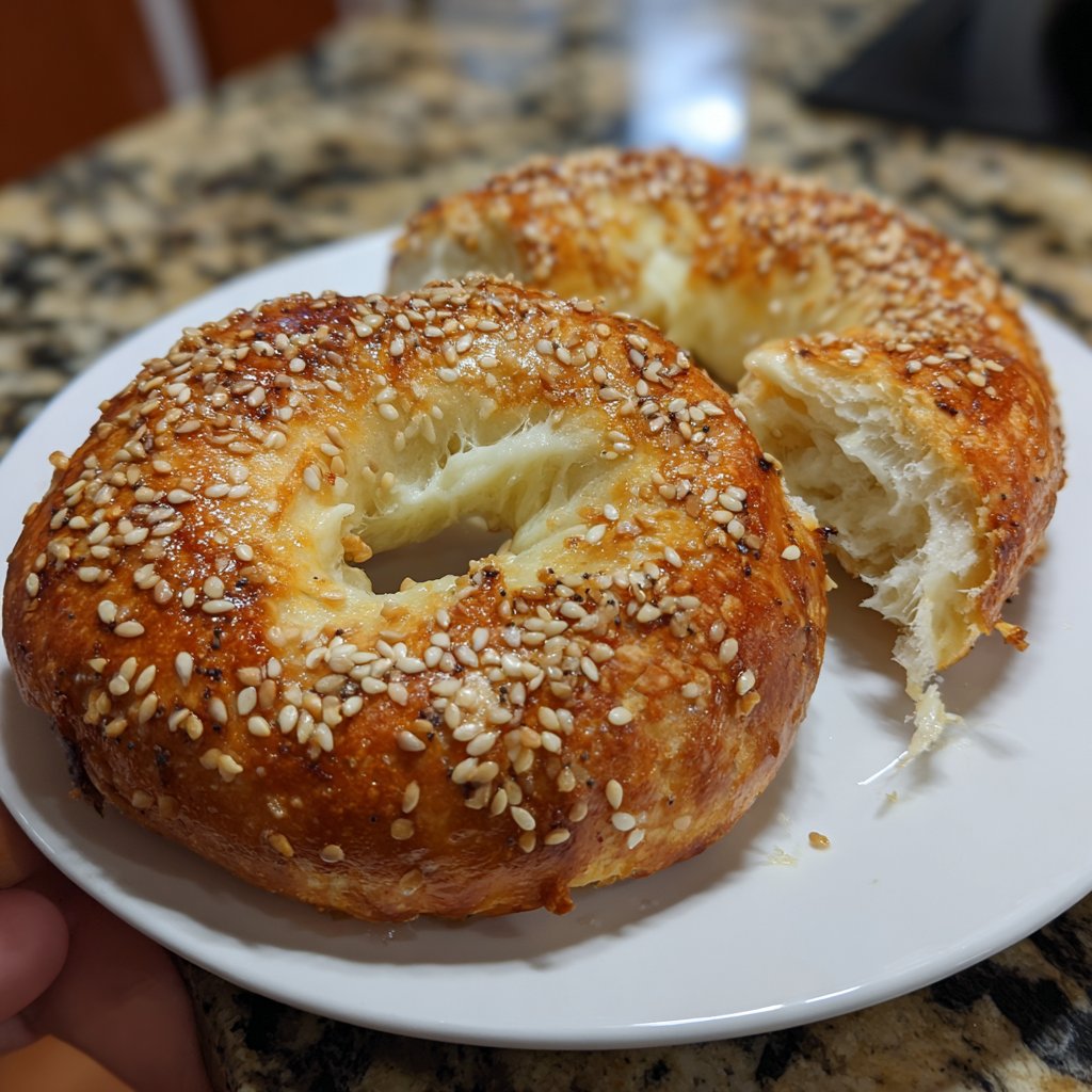 Air Fryer Yogurt Bagels