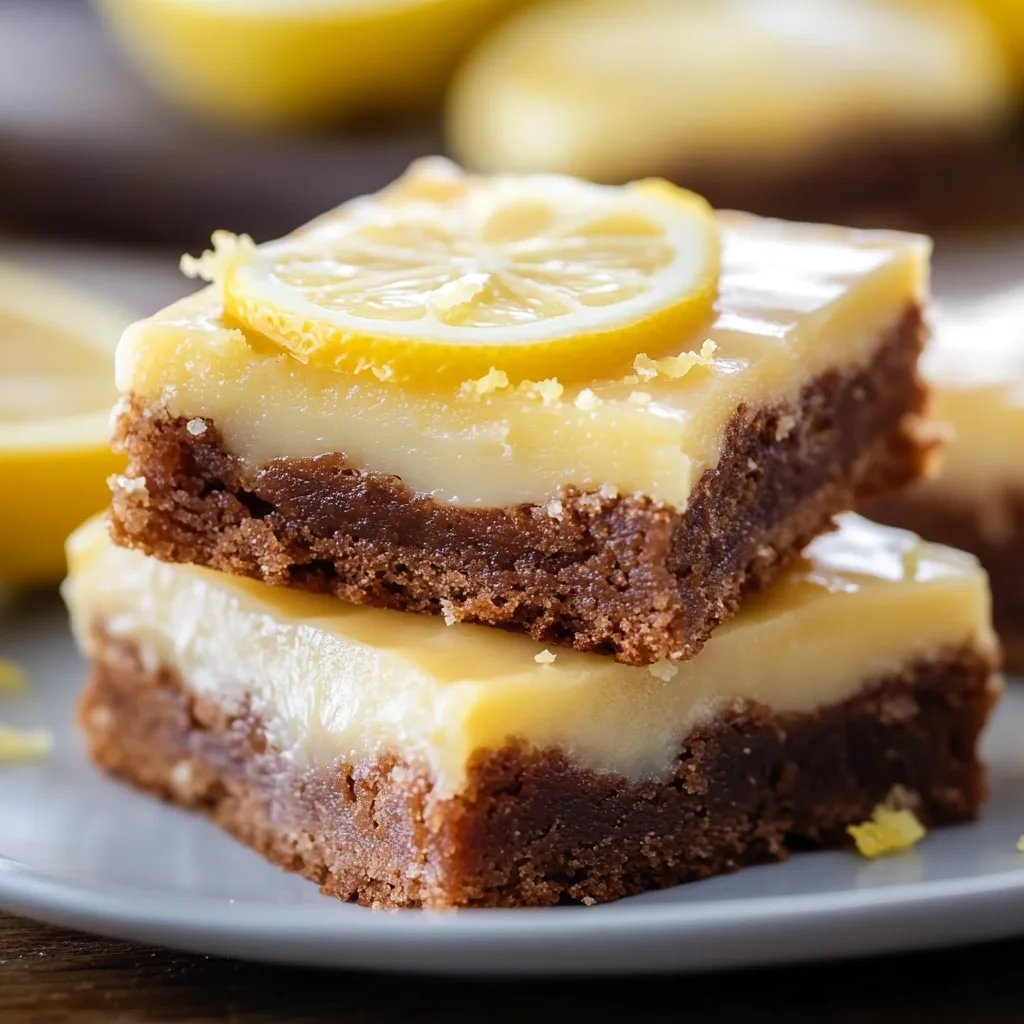 Best Lemon Brownies Recipe | Bright & Fudgy Citrus Bars