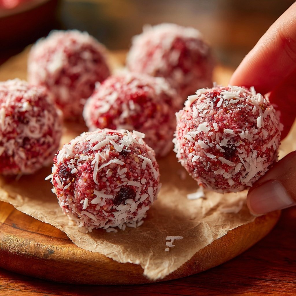 Strawberry Coconut Energy Balls