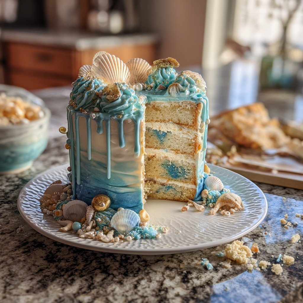 Ocean Inspired Pisces Cake