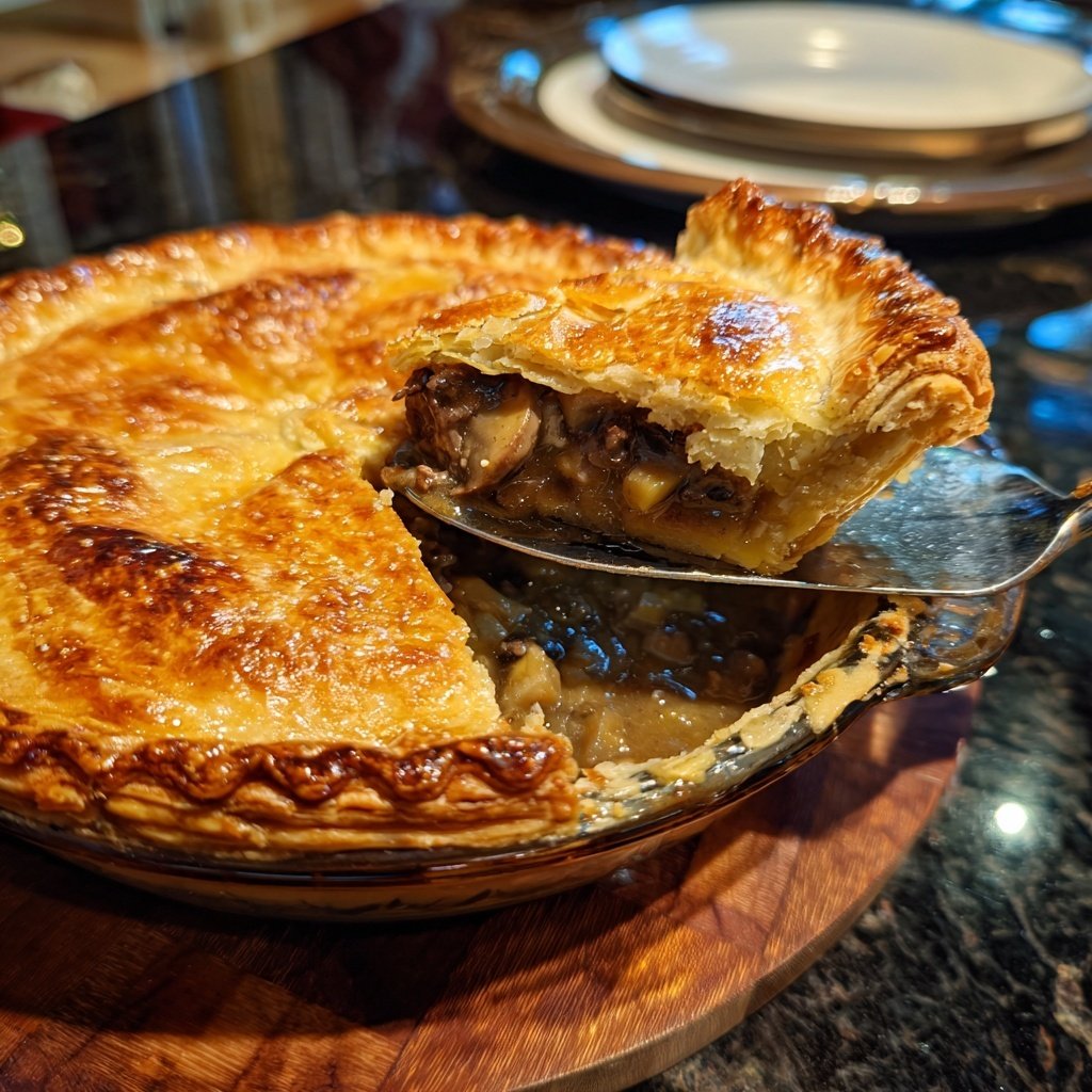 Comfort Food Beef and Mushroom Pot Pie