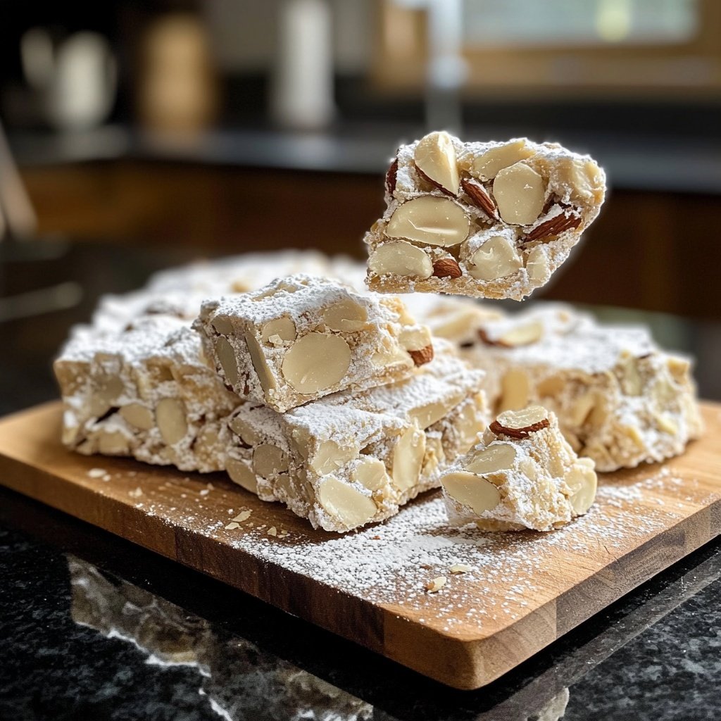 Traditional Italian Torrone Recipe (Soft Nougat with Nuts)
