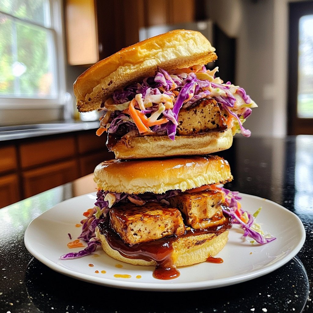 Sliders with BBQ Tofu