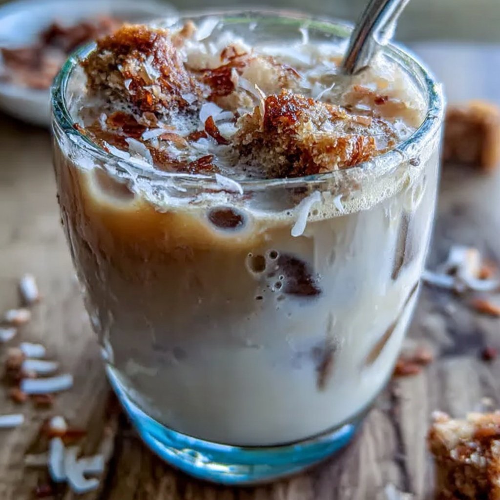 Low Calorie Iced Coconut Vanilla Coffee