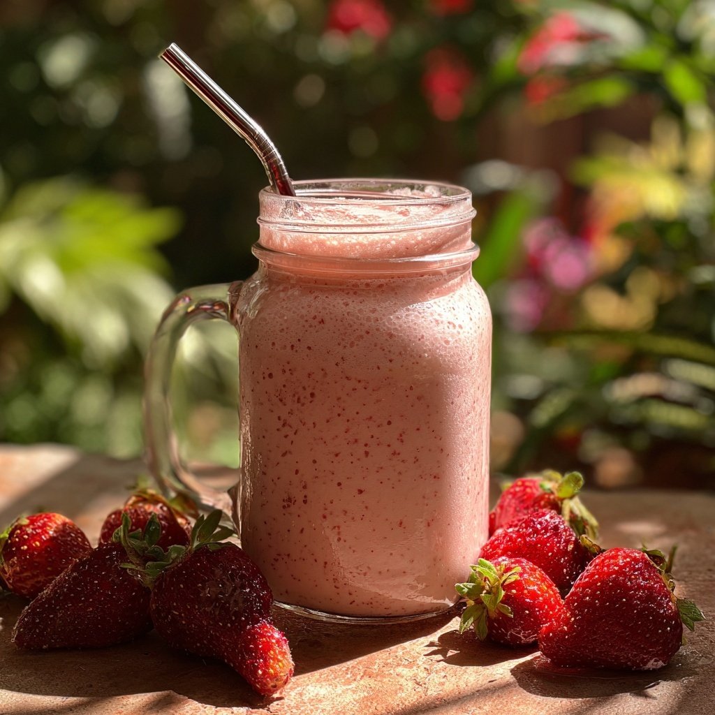 Strawberry Vanilla Protein Shake