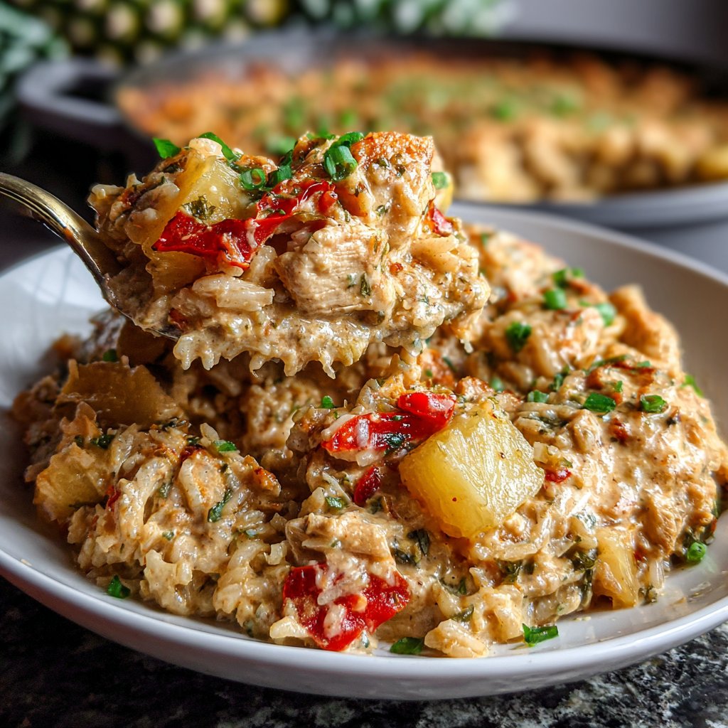 Creamy One Pot Pineapple Chicken And Rice