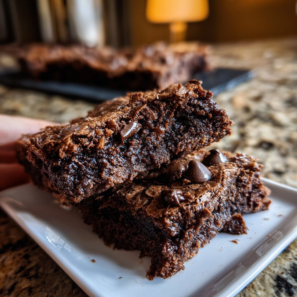 Cottage Cheese Brownies with Mocha Flavor