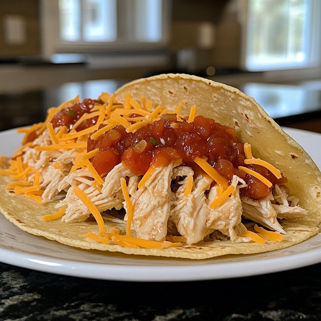 Easy Slow Cooker Chicken Taco Filling