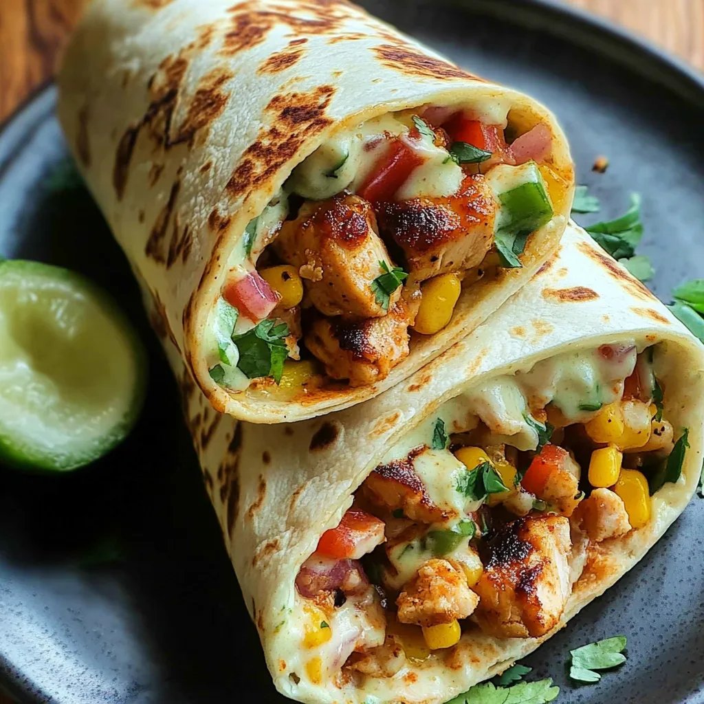 Chipotle Ranch Grilled Chicken Burrito Recipe