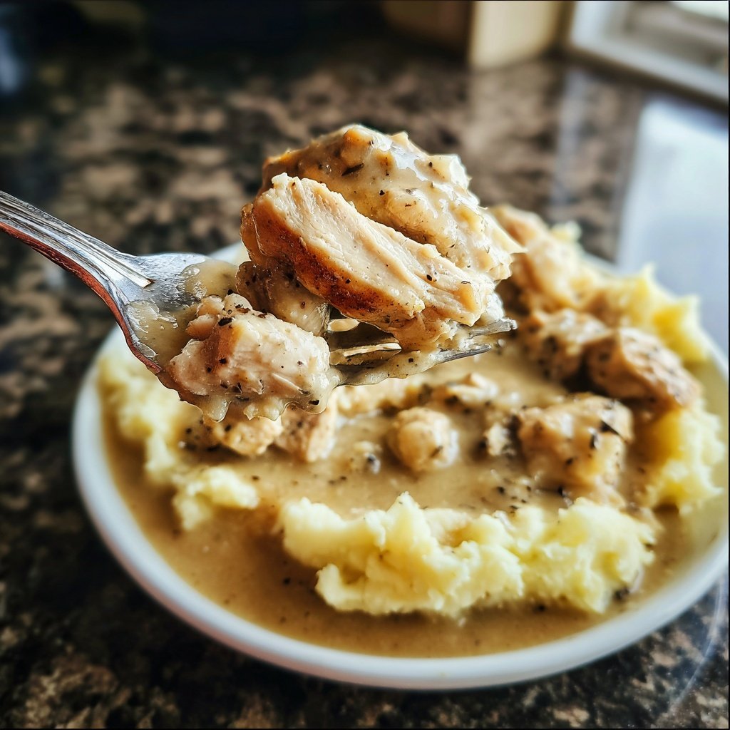 Comfort Food Creamy Chicken and Mashed Potatoes