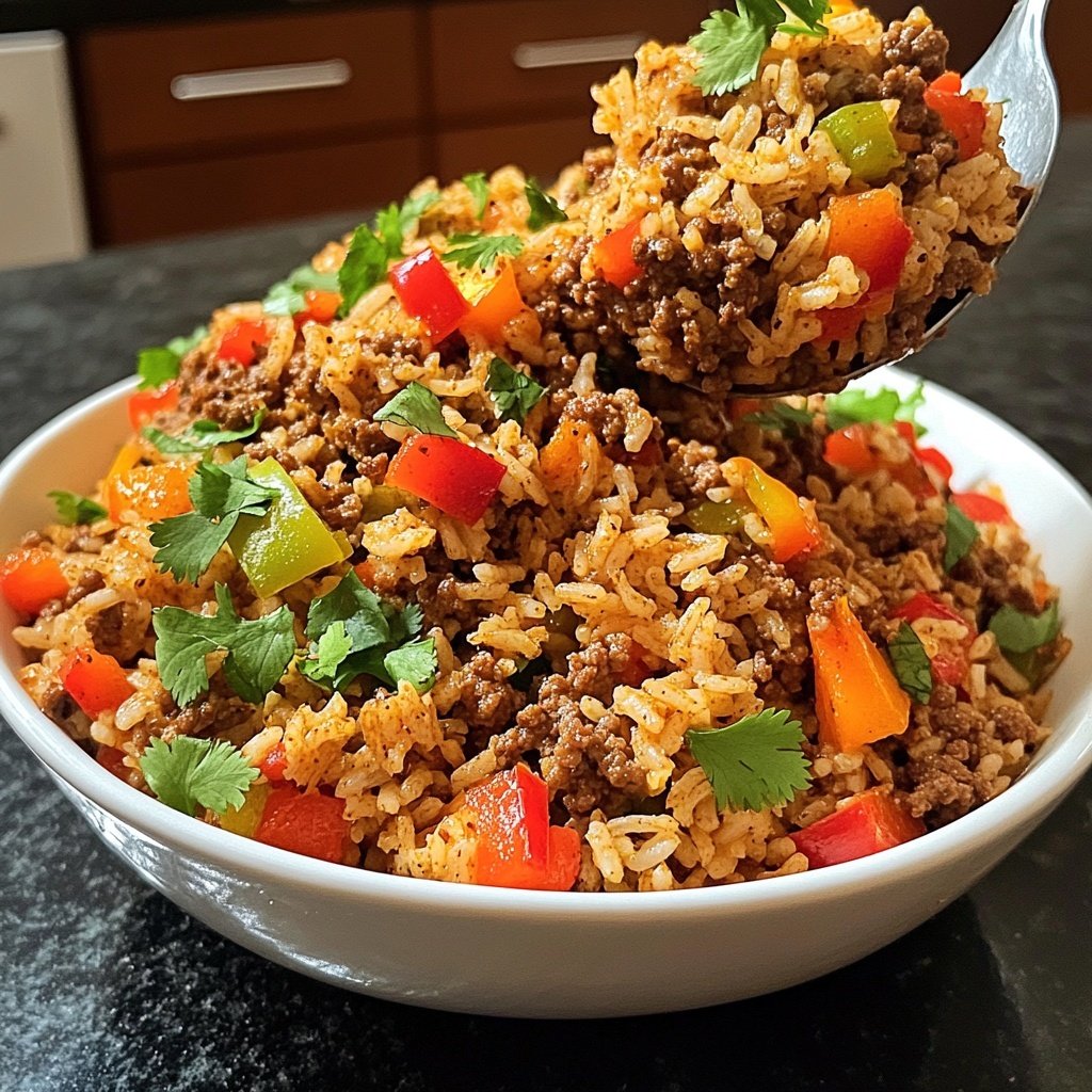 Ground Beef Rice Bowls